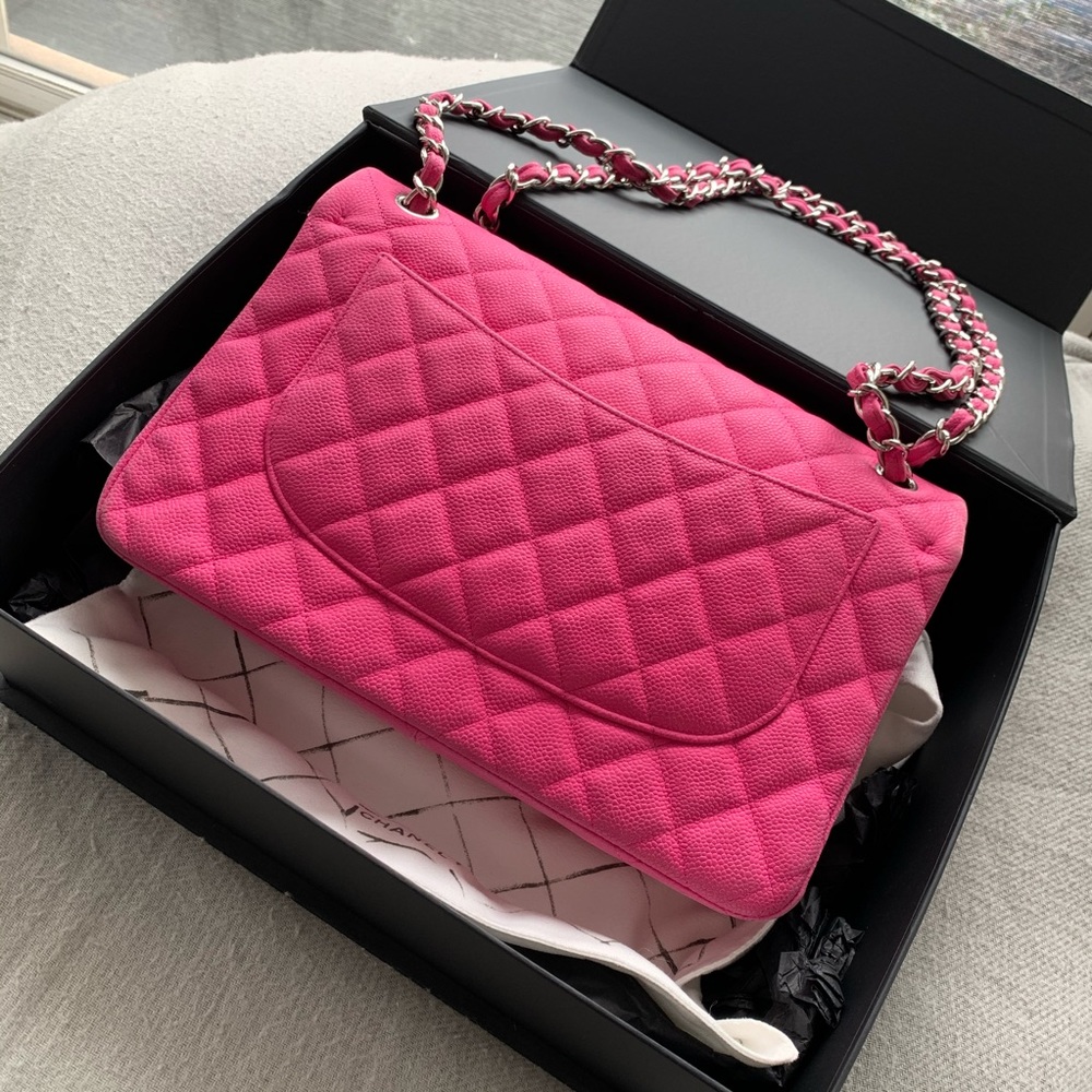Chanel Pink Caviar Jumbo Double Flap and Wallet - Picture 5 of 8